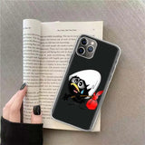 Calimero coque iPhone protection premium  cute cartoon Duck Phone For Apple Iphone 14 12 13 15 Pro Max Mini 11 8 7 Plus X XS XR Case SE 2020 Shell Cover Clear TP - EcoJoy