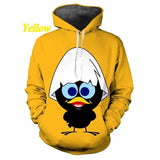 New Fashion Cartoon Calimero 3D Printed Hoodie Men's And Women's Casual Sweatshirt Cute Pullovers Hooded Sweatshirt Streetwear - EcoJoy