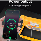 Lanterne solaire de Camping Rechargeable 20000mAh, batterie haute puissance, lampe LED pour tente, aimant puissant, lampe de poche de réparation, lampe d'urgence, nouveauté - EcoJoy