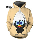 New Fashion Cartoon Calimero 3D Printed Hoodie Men's And Women's Casual Sweatshirt Cute Pullovers Hooded Sweatshirt Streetwear - EcoJoy
