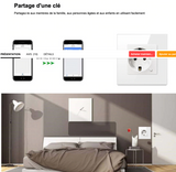 nterrupteur mural WiFi intelligent  Prise  courant, interrupteur, SMART app, télécommande sans fil, fonctionne avec Alexa Google Home - EcoJoy