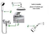 5x économiseurs , aérateur , limiteur débit d'eau pour douche, salle de bain, robinet 7 Litres /min, water saver shower faucet tap kitchen - EcoJoy