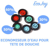 2x économiseurs, aérateur , mousseur, réducteur débit d'eau pour douche de 20 à 80% d'eau en moins, water saver - EcoJoy