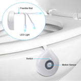 LED siège de toilette veilleuse capteur de mouvement WC lumière 8 couleurs lampe modifiable rétro-éclairage pour cuvette de toilette enfant - EcoJoy