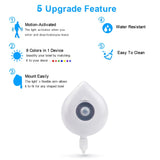 LED siège de toilette veilleuse capteur de mouvement WC lumière 8 couleurs lampe modifiable rétro-éclairage pour cuvette de toilette enfant - EcoJoy