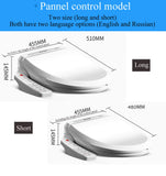 EcoFresh smart toilet seat electric bidet cover clean dry seat heating wc intelligent toilet seat cover LCD display - EcoJoy