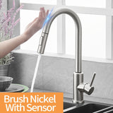 Kitchen Faucets Smart Sensor Pull-Out Hot and Cold Water Switch Mixer Tap Smart Touch Spray Tap Kitchen Convenient Sink Faucets - EcoJoy