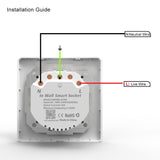 Smart Wall Socket,  Smart APP Voice Remote Control EU 16A Wifi Power Plug Works With Google Home Alexa IFTTT - EcoJoy