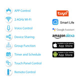 Interrupteur tactile rideaux et volet roulant électrique avec télécommande - Alexa et Google Home - EcoJoy
