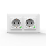 Smart Wall Socket,  Smart APP Voice Remote Control EU 16A Wifi Power Plug Works With Google Home Alexa IFTTT - EcoJoy