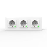 Smart Wall Socket,  Smart APP Voice Remote Control EU 16A Wifi Power Plug Works With Google Home Alexa IFTTT - EcoJoy