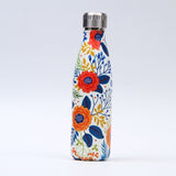 Creative Floral Thermos Flask Stainless Steel Water Bottle Leakproof Gym Sport Drink Bottle For Water Cool Insulated Cup Mug - EcoJoy