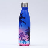 Creative Floral Thermos Flask Stainless Steel Water Bottle Leakproof Gym Sport Drink Bottle For Water Cool Insulated Cup Mug - EcoJoy