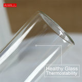 bouteille d'eau en verre  280ml, 360ml, 550ml, activités sportives, bouteilleen verre  fruits   avec sac de protection - EcoJoy