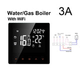 Thermostat intelligent  WiFi Contrôleur de température de chauffage écran tactile LED  Alexa Google Home - EcoJoy