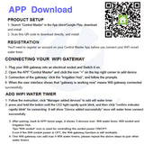 WIFI système d'irrigation SMART APP IOS/ ANDROID  automatique minuterie d'arrosage capteur d'humidité du sol contrôleur d'irrigation de jardin - EcoJoy
