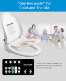EcoFresh smart toilet seat electric bidet cover clean dry seat heating wc intelligent toilet seat cover LCD display - EcoJoy
