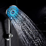 pommeau de douche LED controle de temperature llumiere colorée  pressurisé économie d'eau temperature  numérique   douche à main - EcoJoy