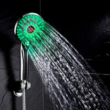 pommeau de douche LED controle de temperature llumiere colorée  pressurisé économie d'eau temperature  numérique   douche à main - EcoJoy