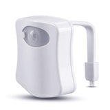 LED siège de toilette veilleuse capteur de mouvement WC lumière 8 couleurs lampe modifiable rétro-éclairage pour cuvette de toilette enfant - EcoJoy