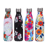 Creative Floral Thermos Flask Stainless Steel Water Bottle Leakproof Gym Sport Drink Bottle For Water Cool Insulated Cup Mug - EcoJoy