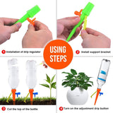 Auto Drip Irrigation Watering System Automatic Watering Spike for Plants Flower Indoor Household Waterer Bottle Drip 6/12/18PCS - EcoJoy
