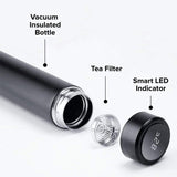 Gourde isotherme en acier inoxydable 500 304 ML, flacon isotherme avec affichage de la température, pour les voyages, pour les boissons chaudes, le café, le thé, le lait et d'autres boissons - EcoJoy