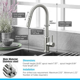 Kitchen Faucets Smart Sensor Pull-Out Hot and Cold Water Switch Mixer Tap Smart Touch Spray Tap Kitchen Convenient Sink Faucets - EcoJoy