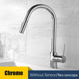 Kitchen Faucets Smart Sensor Pull-Out Hot and Cold Water Switch Mixer Tap Smart Touch Spray Tap Kitchen Convenient Sink Faucets - EcoJoy