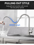 Kitchen Faucets Smart Sensor Pull-Out Hot and Cold Water Switch Mixer Tap Smart Touch Spray Tap Kitchen Convenient Sink Faucets - EcoJoy