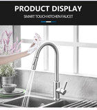 Kitchen Faucets Smart Sensor Pull-Out Hot and Cold Water Switch Mixer Tap Smart Touch Spray Tap Kitchen Convenient Sink Faucets - EcoJoy
