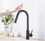 Kitchen Faucets Smart Sensor Pull-Out Hot and Cold Water Switch Mixer Tap Smart Touch Spray Tap Kitchen Convenient Sink Faucets - EcoJoy