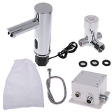 Bathroom Automatic Infrared Sensor Sink Faucet Touchless Basin Water Tap Deck Mounted - EcoJoy