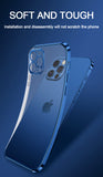 coque protection iPhone 11 12 13 Pro Max Mini XR X XS 7 8 Plus SE 2  face arrière transparente - EcoJoy