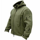 Veste tactique militaire à capuche pour hommes, polaire thermique d'hiver, manteau à capuche pour Sports de plein air, randonnée - EcoJoy