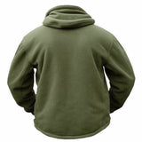 Veste tactique militaire à capuche pour hommes, polaire thermique d'hiver, manteau à capuche pour Sports de plein air, randonnée - EcoJoy