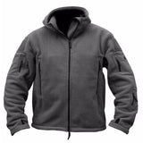 Veste tactique militaire à capuche pour hommes, polaire thermique d'hiver, manteau à capuche pour Sports de plein air, randonnée - EcoJoy
