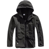 Veste tactique militaire à capuche pour hommes, polaire thermique d'hiver, manteau à capuche pour Sports de plein air, randonnée - EcoJoy