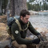 Veste tactique militaire à capuche pour hommes, polaire thermique d'hiver, manteau à capuche pour Sports de plein air, randonnée - EcoJoy
