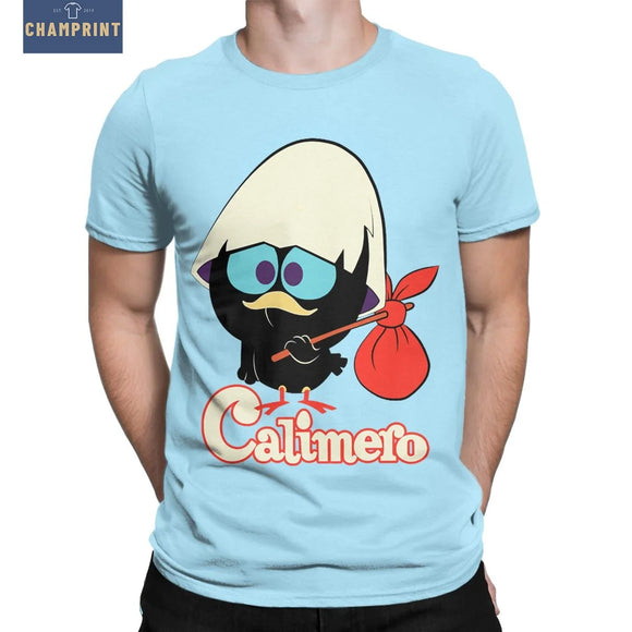 Calimero Tv Shows T-Shirt Men Creative Pure Cotton Tee Shirt Crew Neck Short Sleeve T Shirt 6XL Clothing