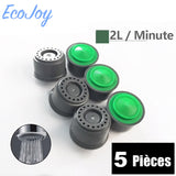 5x  water saver, aerator, bubbler, 20 to 80% less water ,  tap faucet,  shower , kitchen, bathroom - EcoJoy