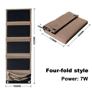 Outdoor Hiking Waterproof Solar panel 5V 7W For Iphone Samsung power bank Solar USB Portable Solar Charger camping Accessories - EcoJoy