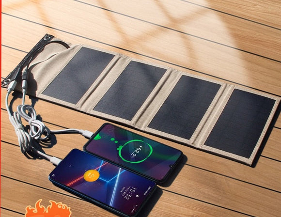 Panneau solaire étanche 5V 7W, 10W, pour randonnée, pour Iphone Samsung, chargeur solaire Portable, camping - EcoJoy