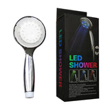 LED Shower Head 3 Colors Handheld  Temperature Control Watering water saver high pressure - EcoJoy