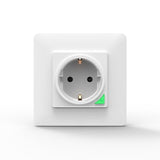 Smart Wall Socket，  Smart APP Voice Remote Control EU 16A Wifi Power Plug Works With Google Home Alexa IFTTT - EcoJoy