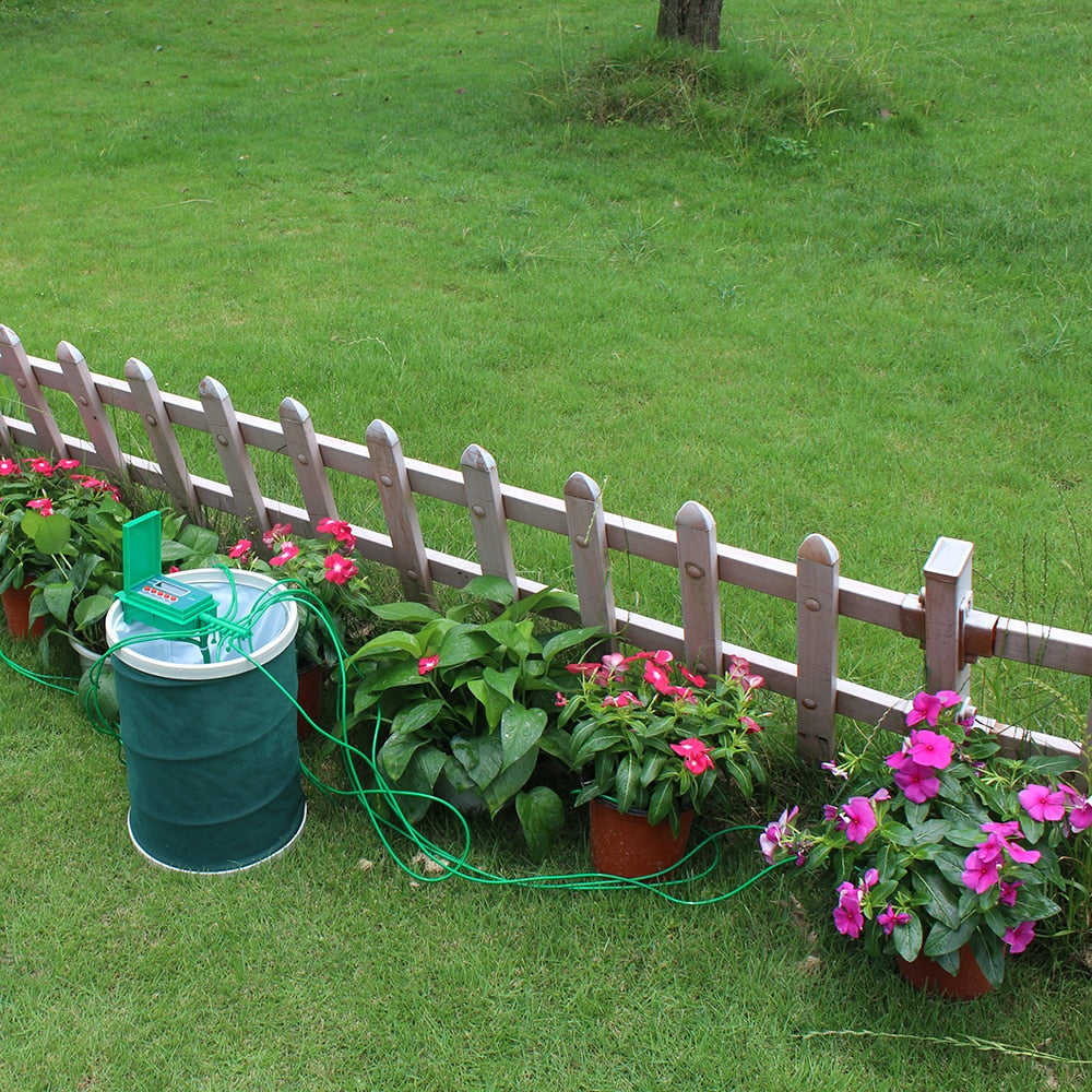 Dispositif d'arrosage intelligent, ABS 50L programmant le système  d'irrigation goutte à goutte automatique, convient pour jardins, terrasses,  pelouses