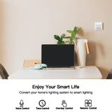 nterrupteur mural WiFi intelligent  Prise  courant, interrupteur, SMART app, télécommande sans fil, fonctionne avec Alexa Google Home - EcoJoy