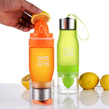 650ML  bouteille citron   Sport plein air léger voyage infuseur jus fruits pulpe bouteilles d'eau pour boire sain - EcoJoy