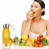 650ML Lightweight Lemon Bottle Outdoor Sport Travel Infuser Juice Fruit Pulp Water Bottles for Healthy Drinking - EcoJoy