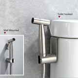 Handheld Toilet bidet sprayer set Kit Stainless Steel Hand Bidet faucet for Bathroom hand sprayer shower head self cleaning - EcoJoy